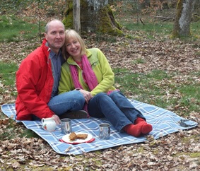 picnic in the forest