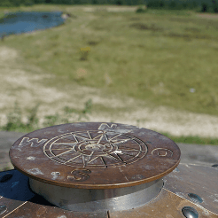 bronze compass